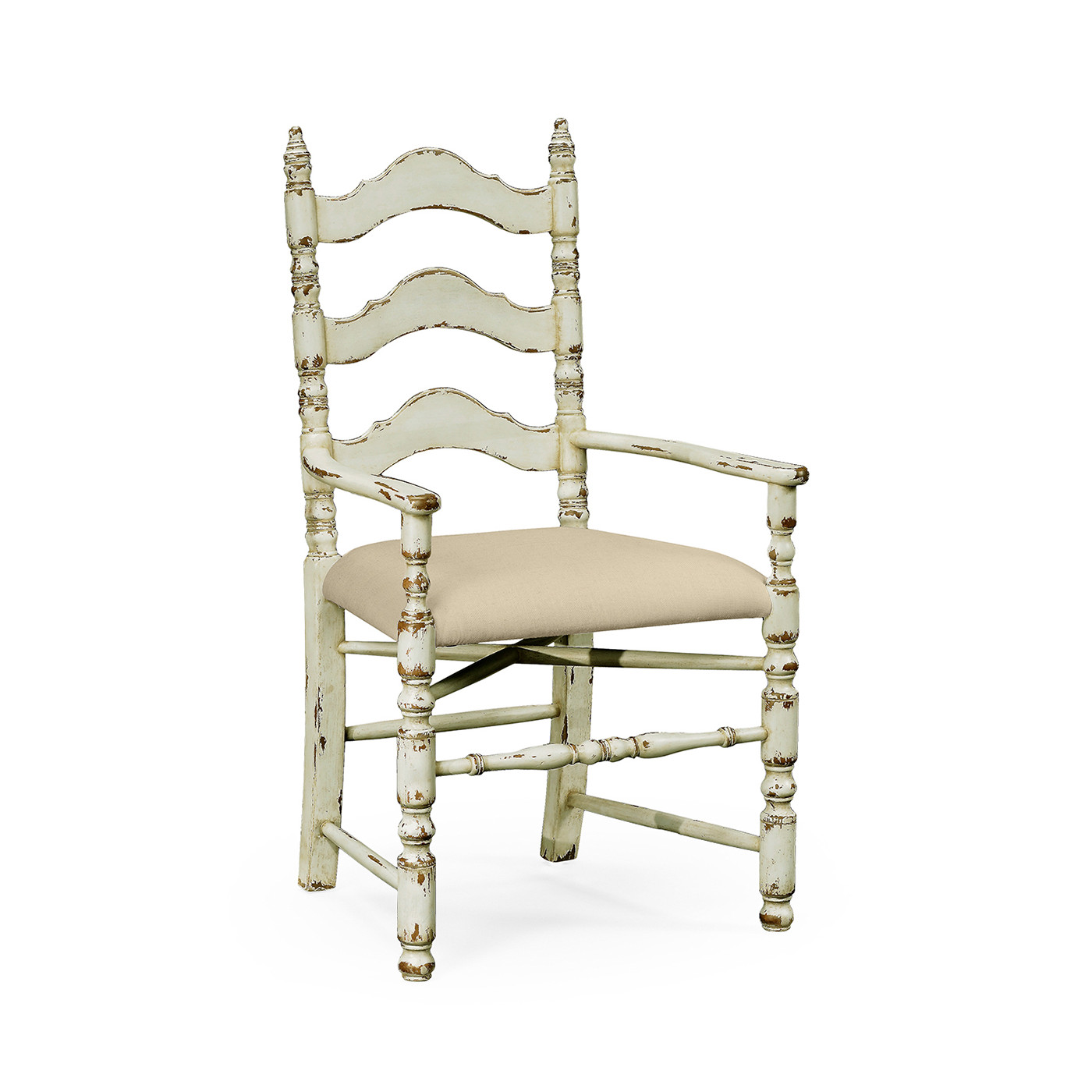 White Oak Ladder Back Country Chair (Arm)