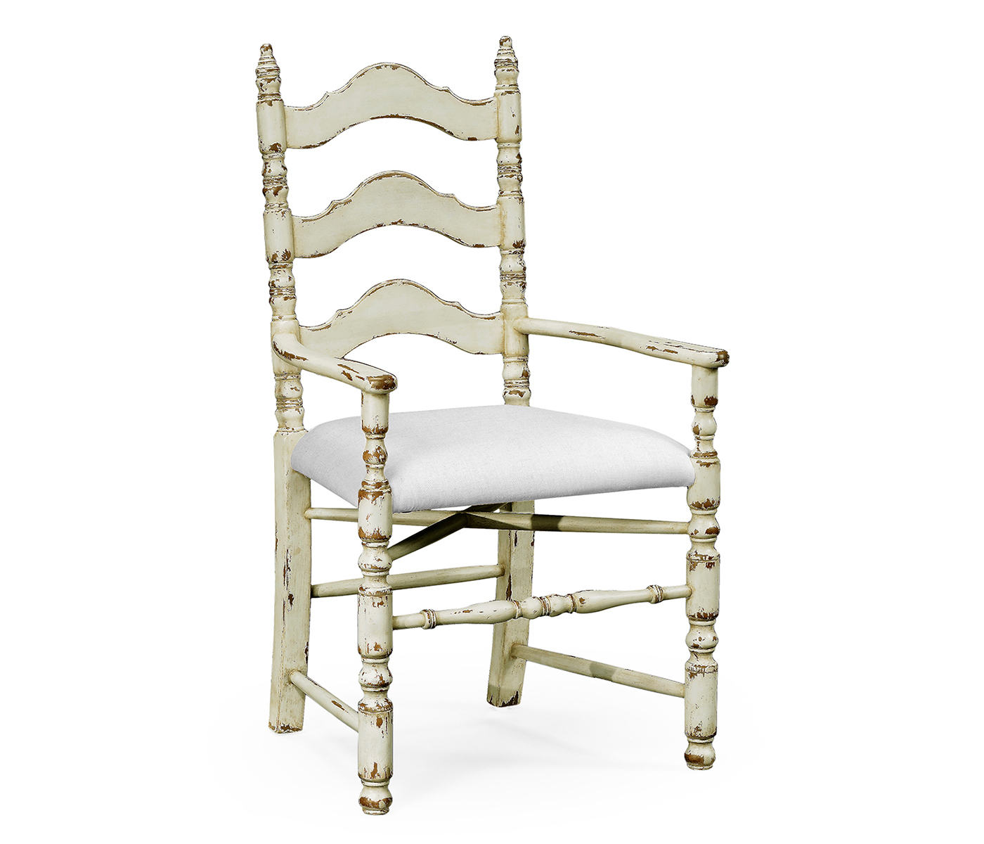 White Oak Ladder Back Country Chair (Arm)