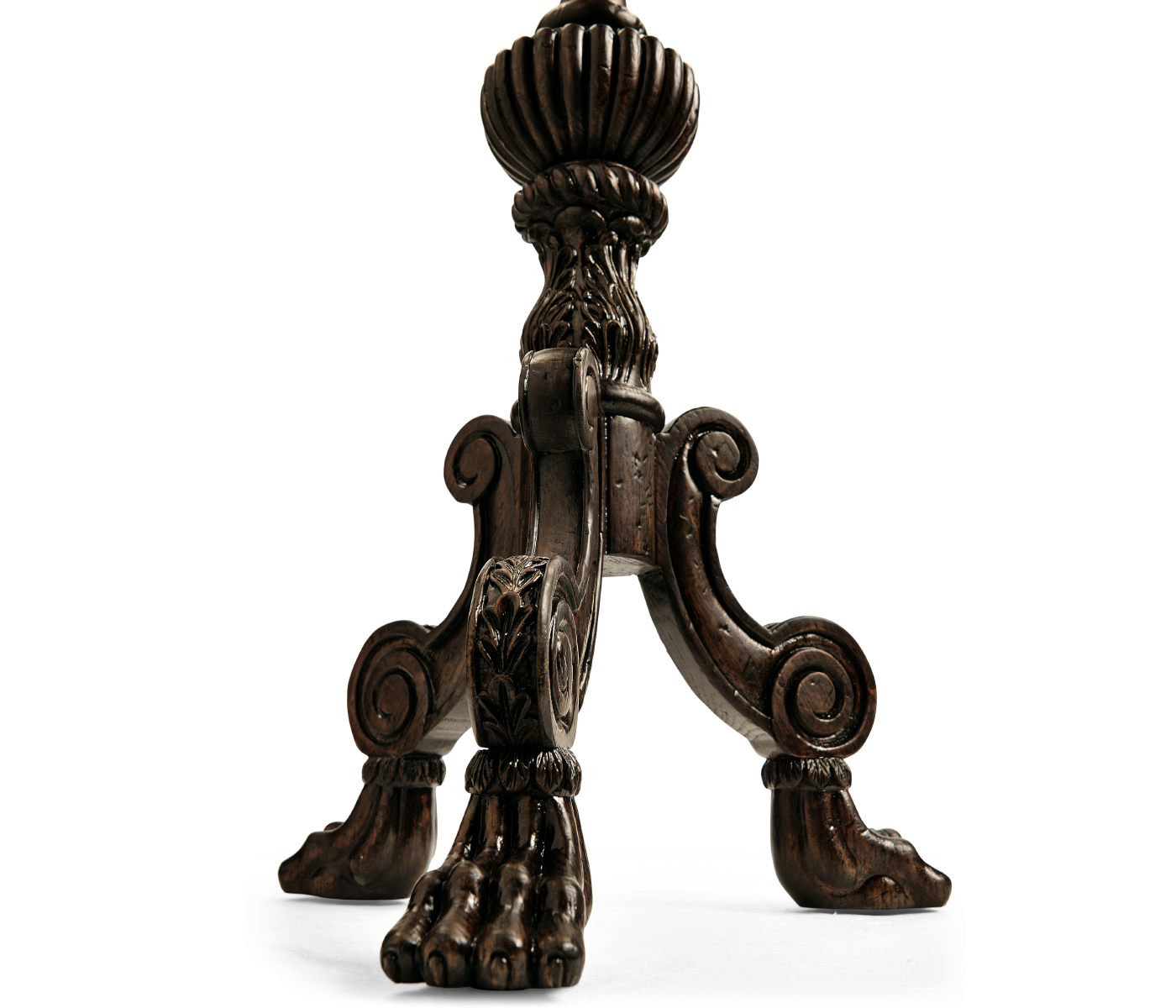 Baroque Style Dark Oak Candlestand