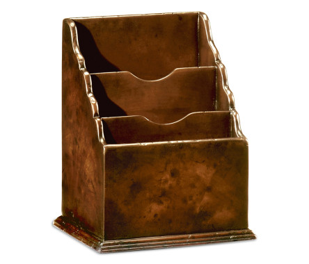 Small Antique Mahogany Letter Rack