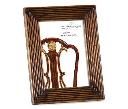 Walnut Ribbed Picture Frame (5