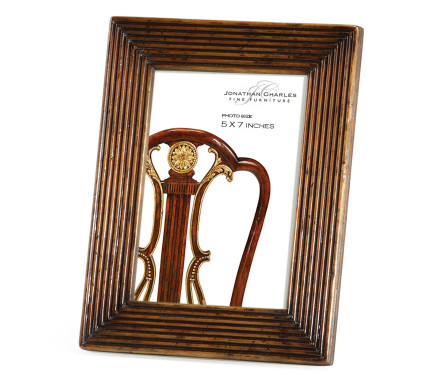 Walnut Ribbed Picture Frame (5