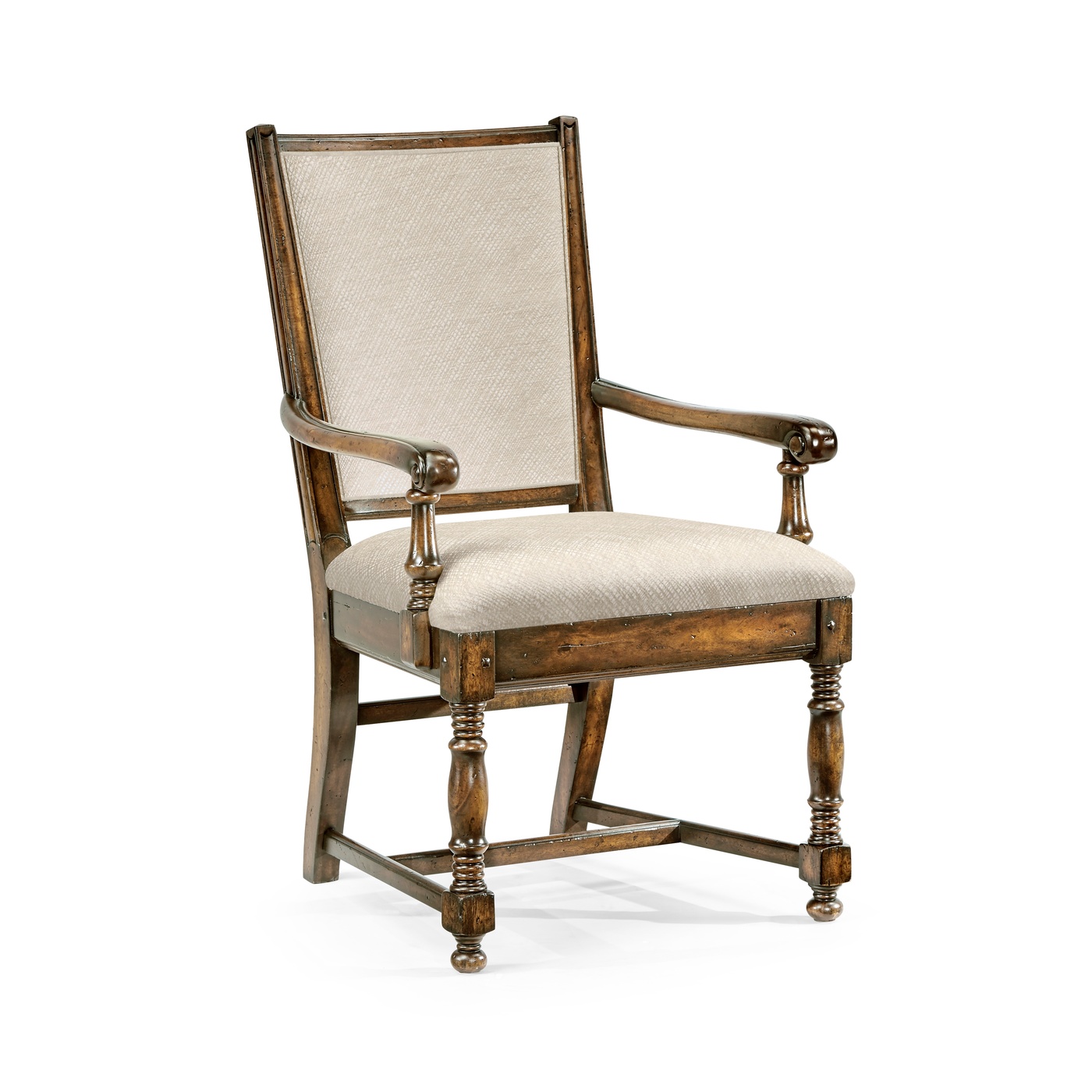 Distressed Country Golden Ale Arm Chair
