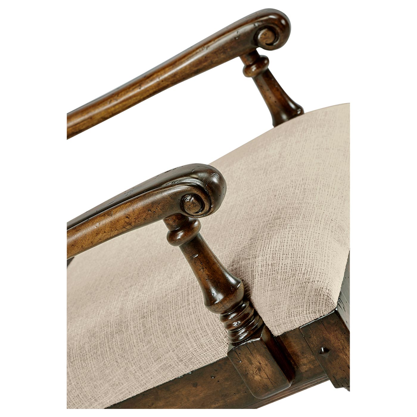 Distressed Country Golden Ale Arm Chair