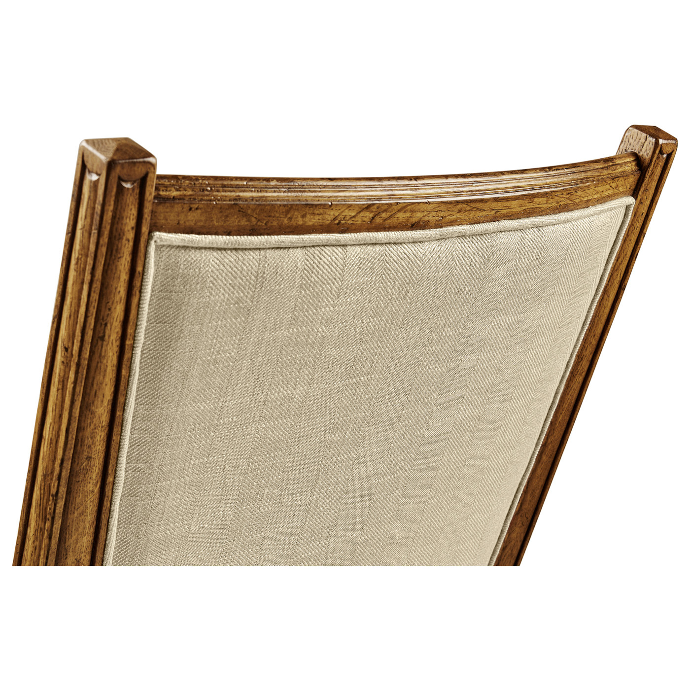 Distressed Light Brown Chestnut Country Arm Chair