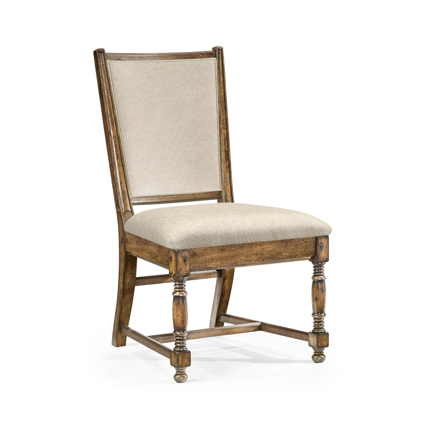 Distressed Country Medium Driftwood Side Chair