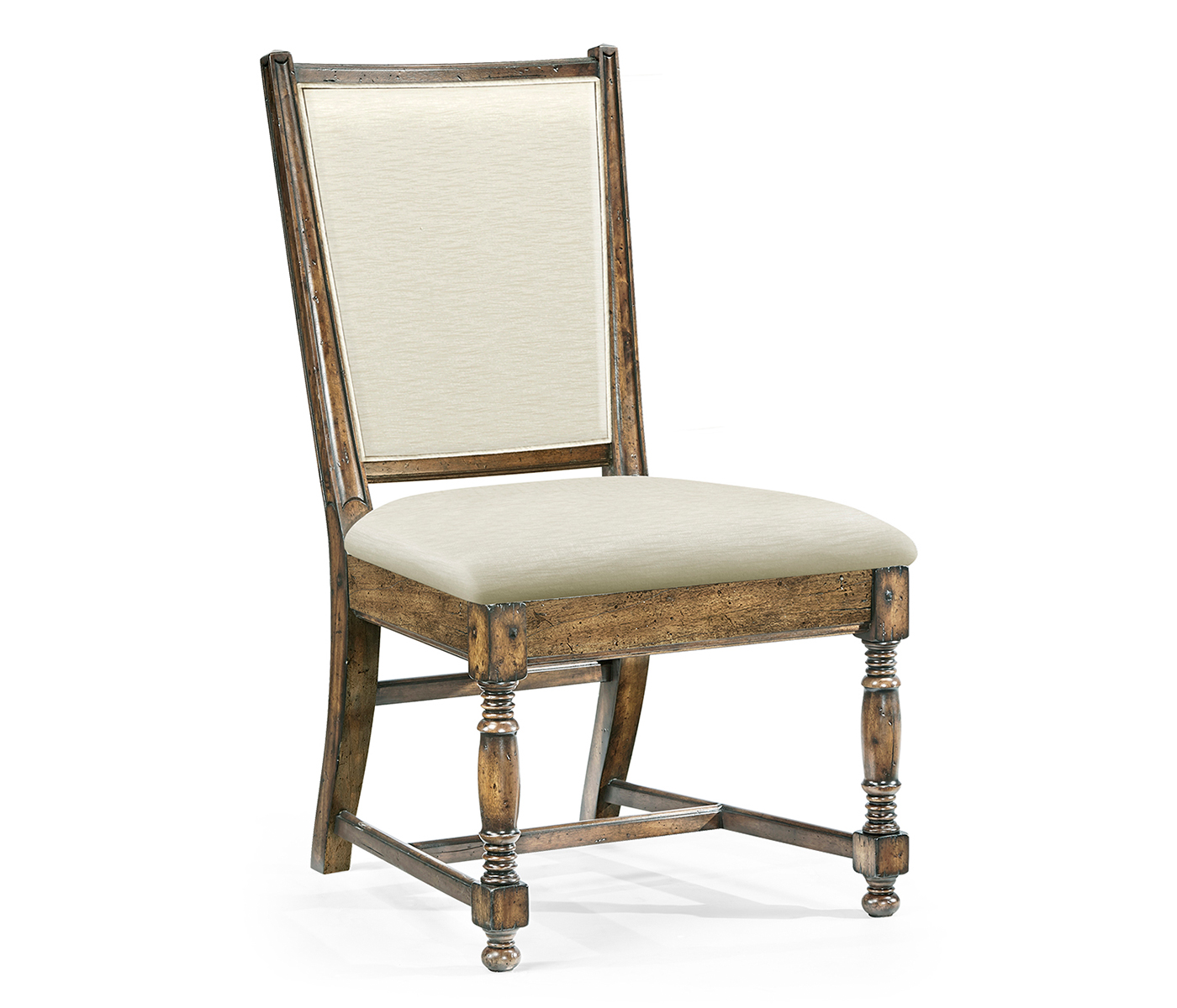 Distressed Country Medium Driftwood Side Chair