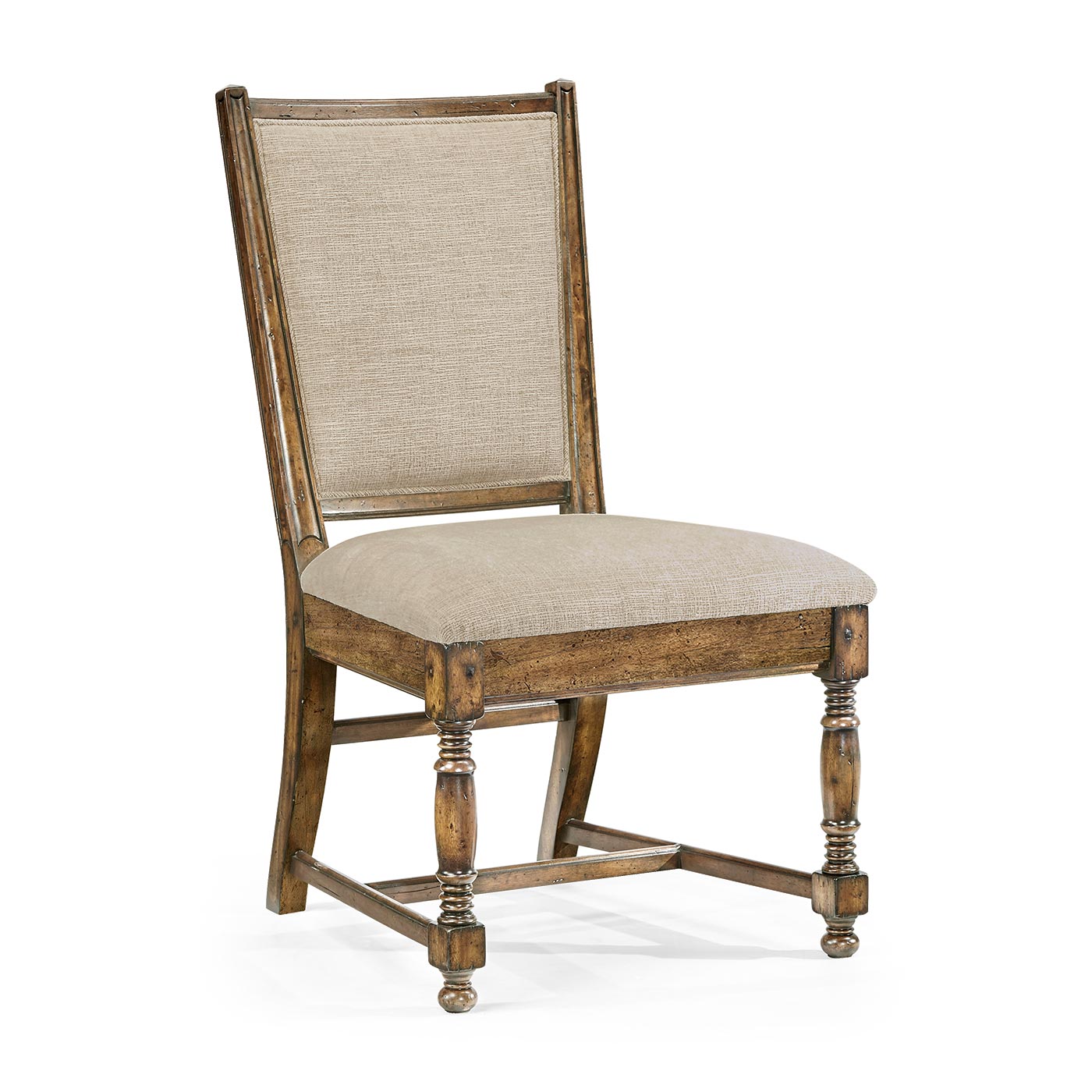 Distressed Country Medium Driftwood Side Chair