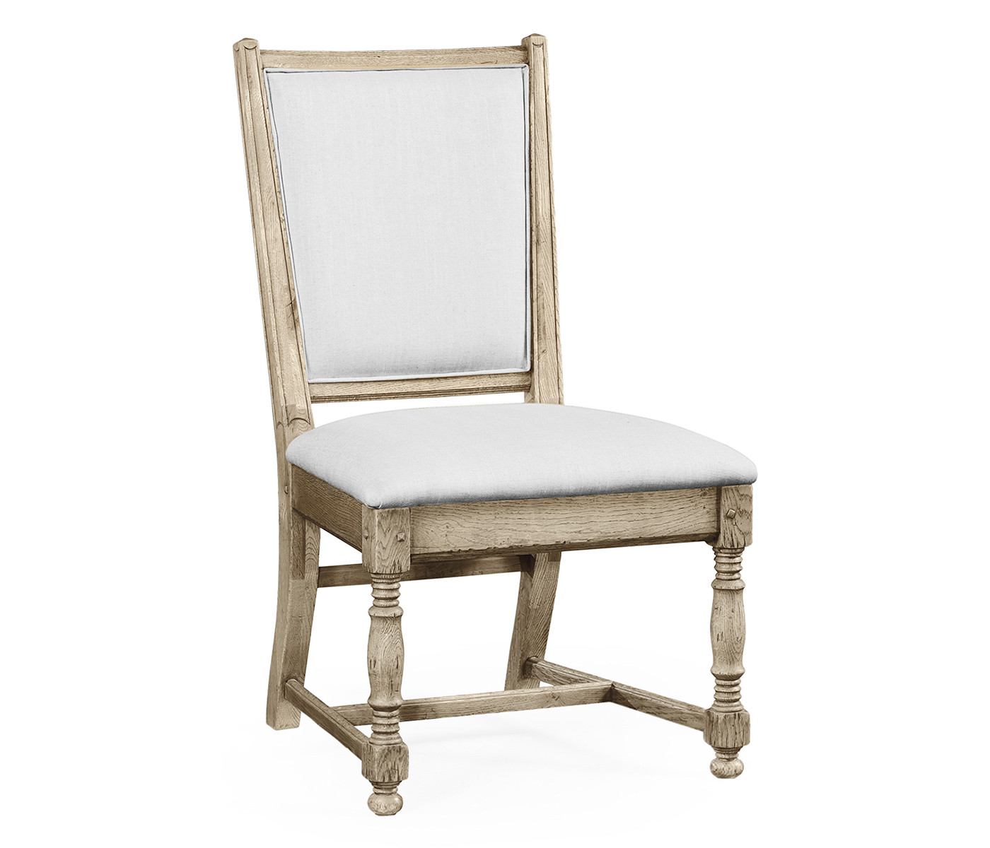 Distressed Grey Oak Country Side Chair