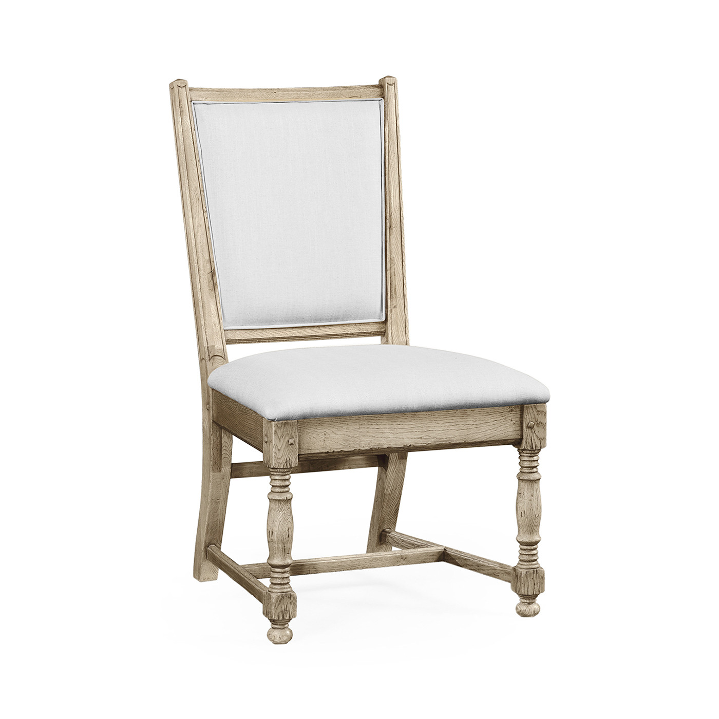 Distressed Grey Oak Country Side Chair