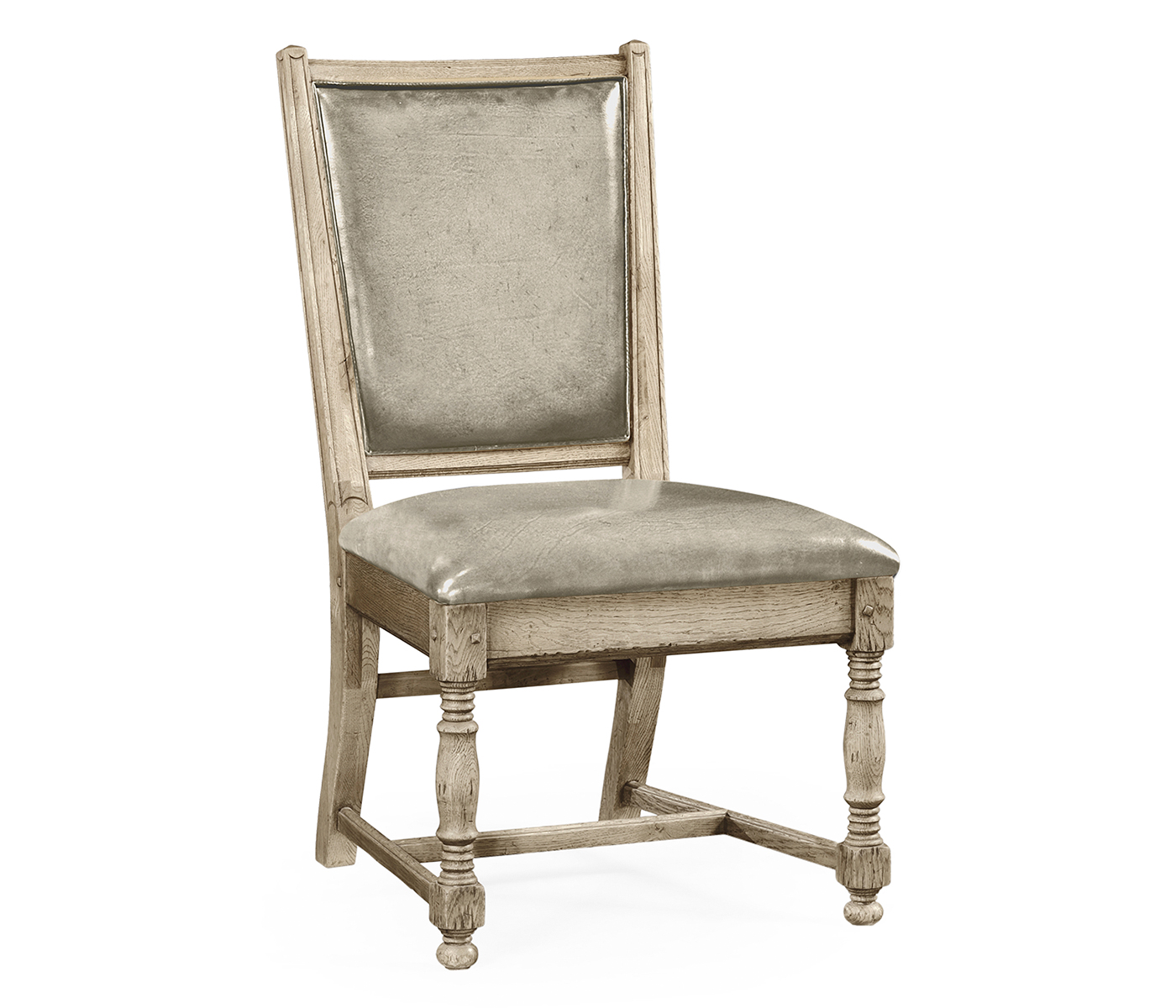 Distressed Grey Oak Country Side Chair