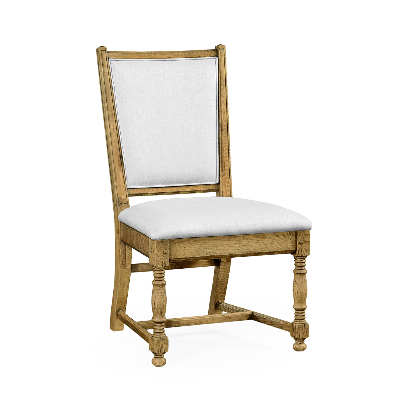 Distressed Natural Oak Country Side Chair