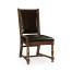 Distressed Dark Oak Country Side Chair