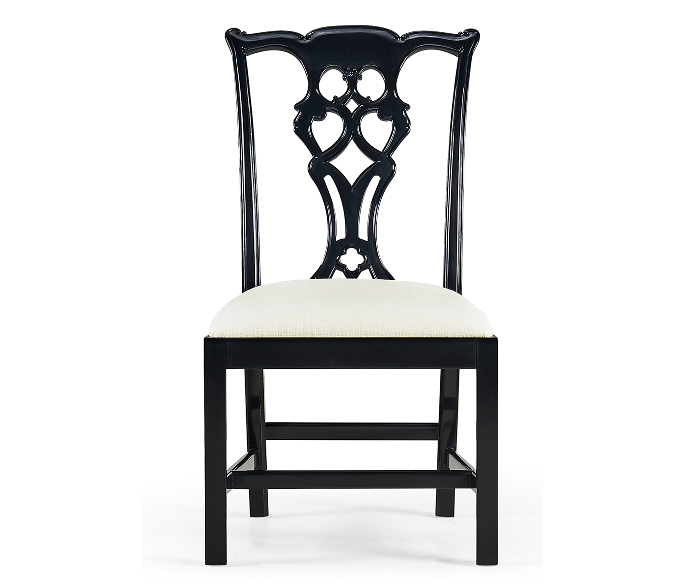Spark Chippendale Black Side Chair