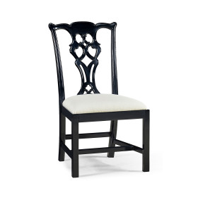 Spark Chippendale Black Side Chair