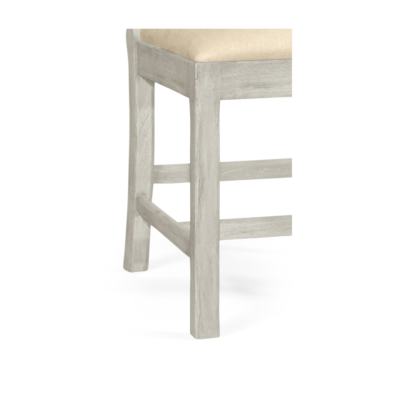 Casual Chippendale Grey Mahogany Side Chair