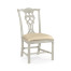 Casual Chippendale Grey Mahogany Side Chair