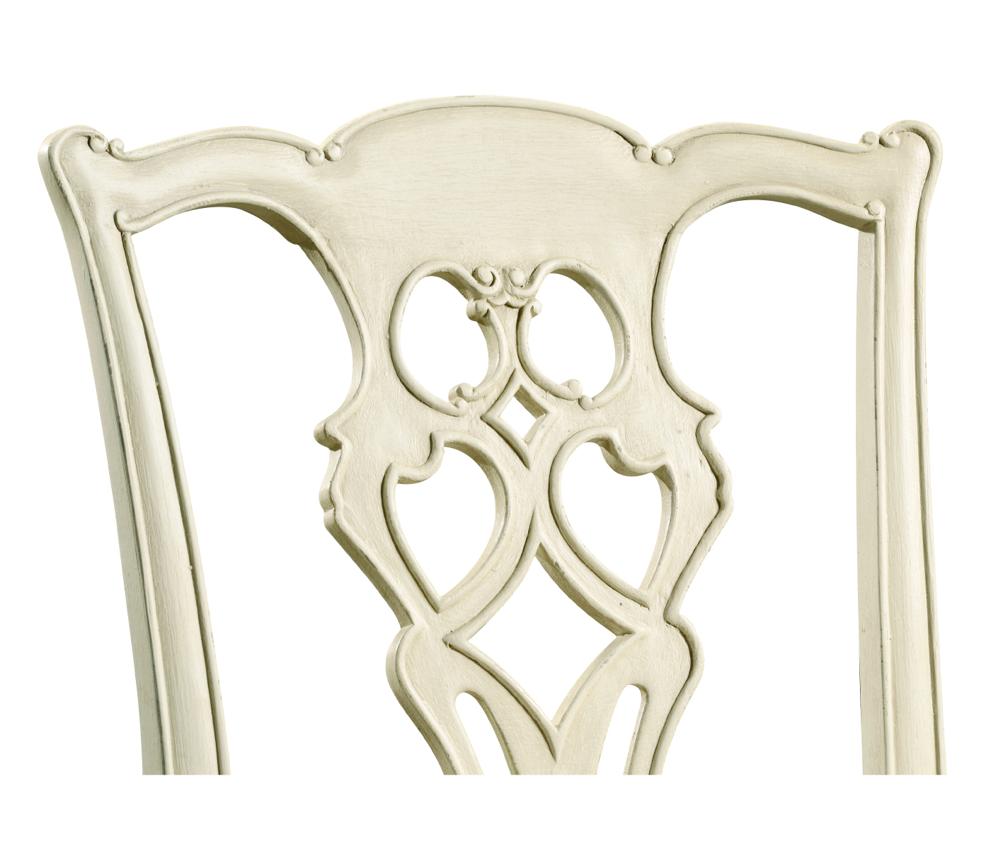 Windsor Chippendale Grey Linen Side Chair