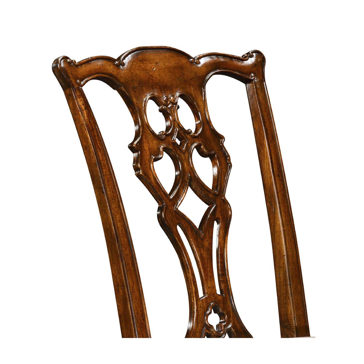 Buckingham Chippendale Antique Mahogany Side Chair