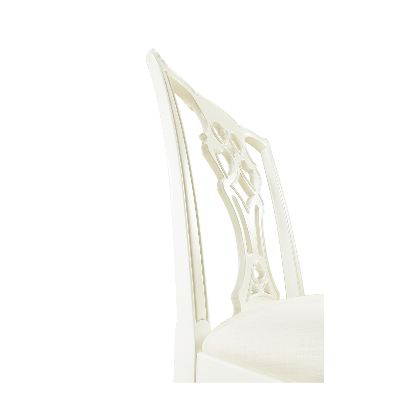 Spark Chippendale White Side Chair