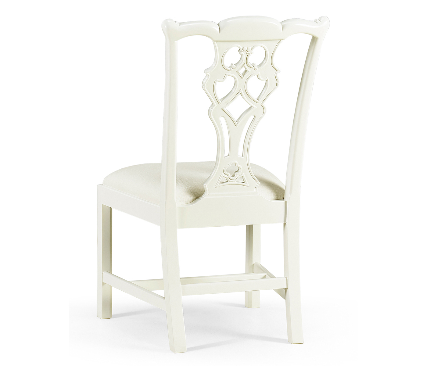 Spark Chippendale White Side Chair