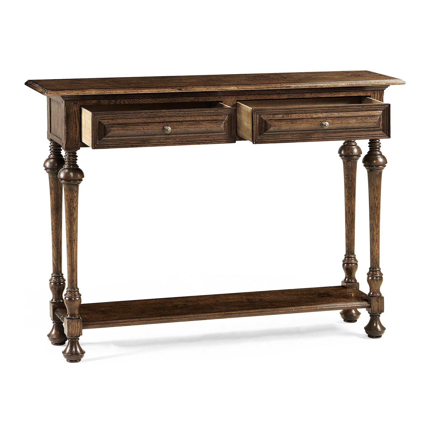 Small Elizabethan Style Dark Oak Console