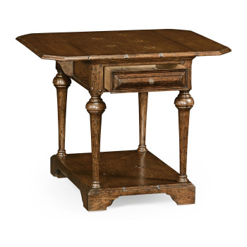 Elizabethan Style Brown Oak Pembroke Table
