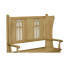 Gothic Style Natural Oak Settle with Storage