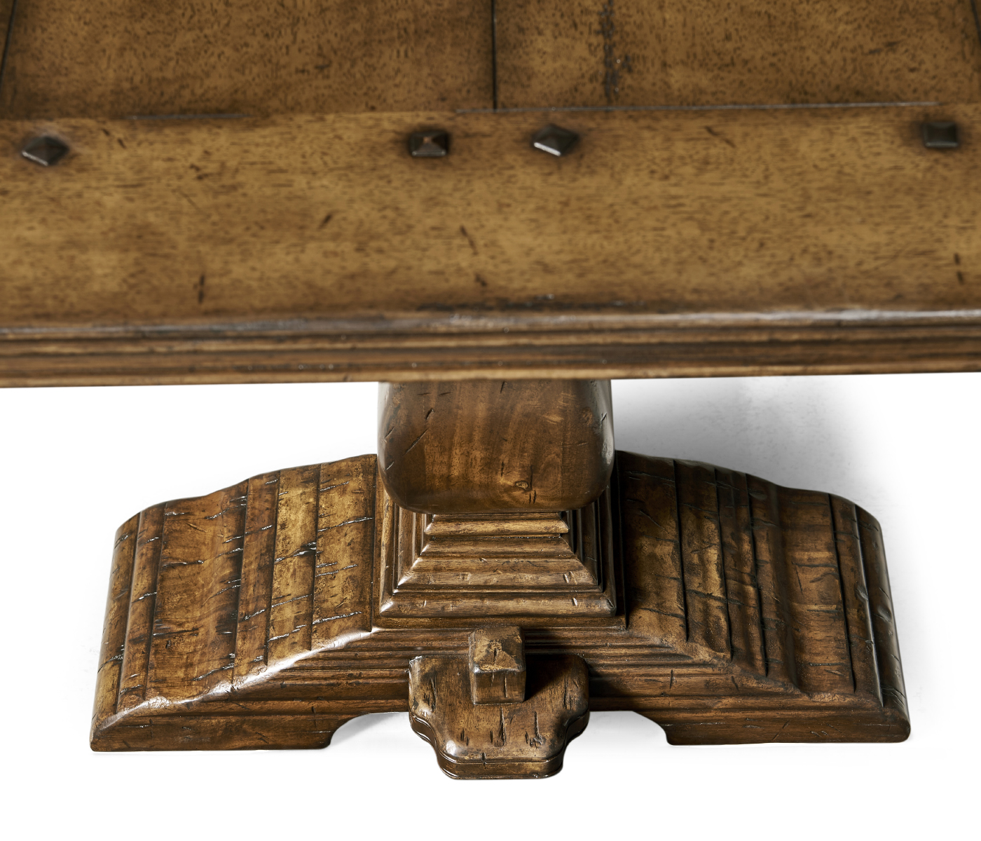 Figured Walnut Refectory Style Coffee Table