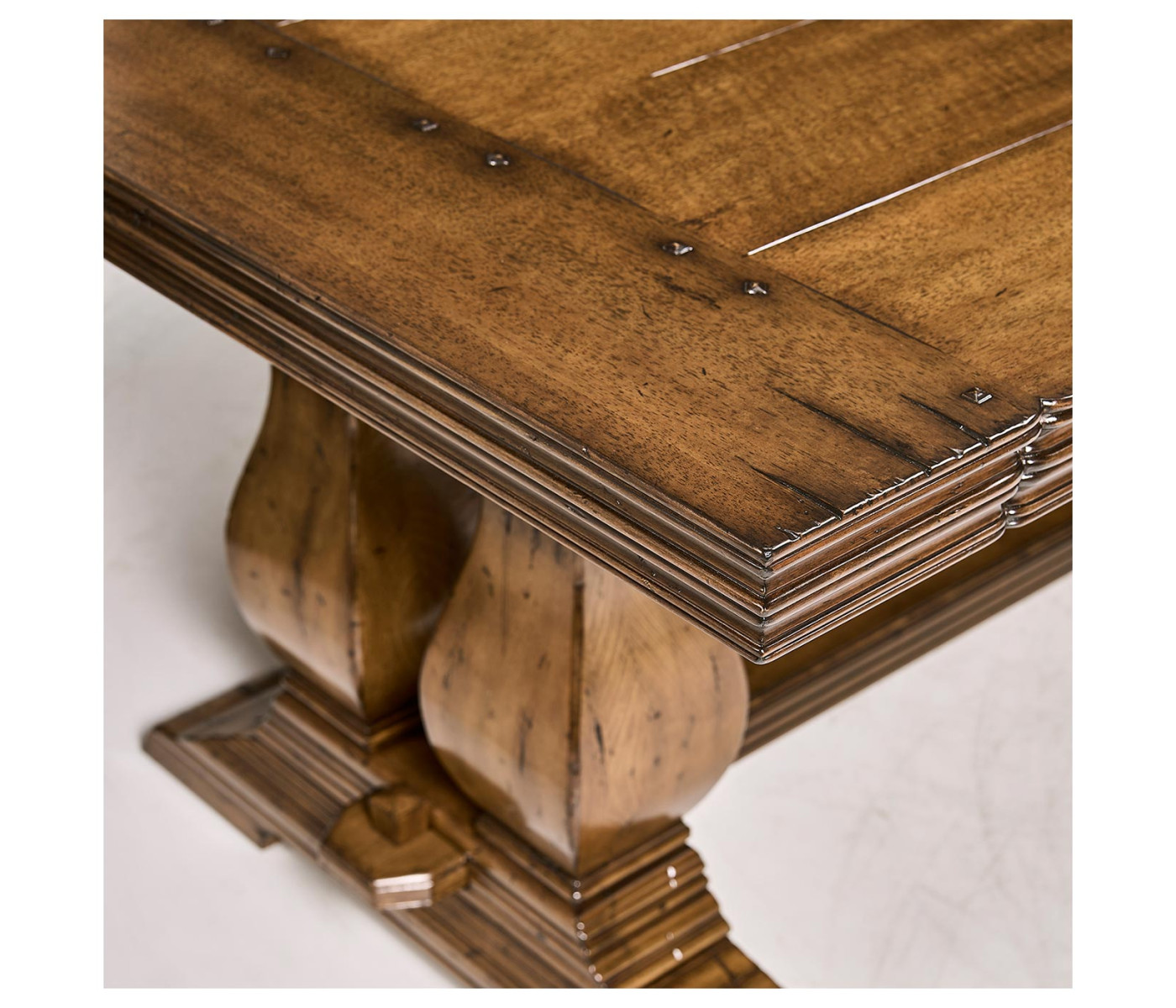 Figured Walnut Large Extending Refectory Table
