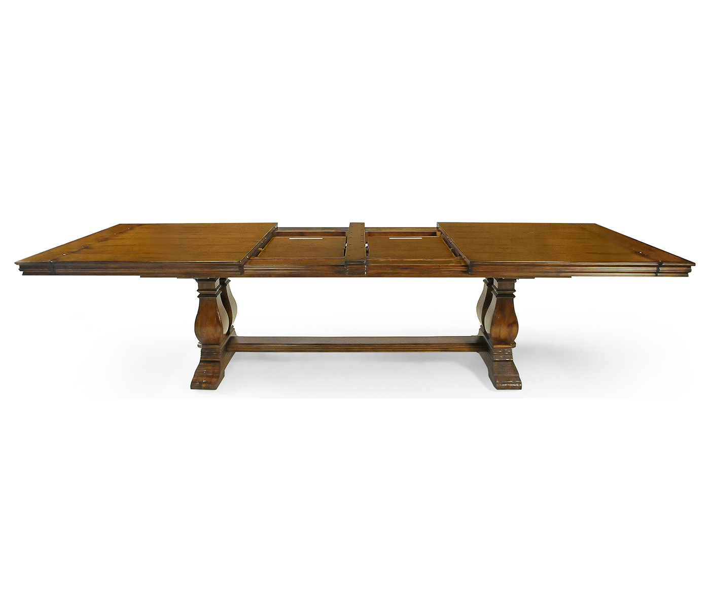 Figured Walnut Large Extending Refectory Table