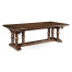 Elizabethan Style Dark Oak Extending Dining Table