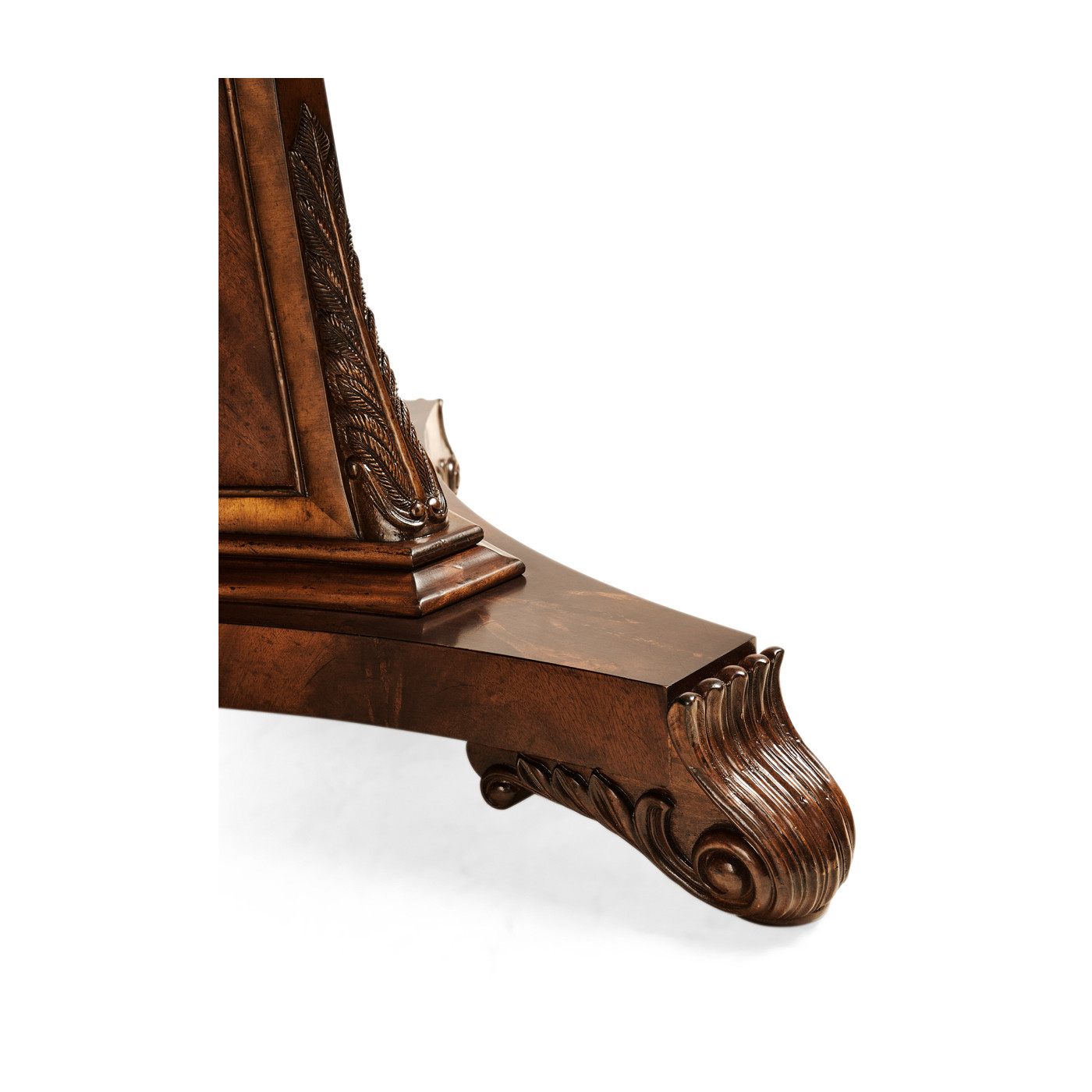 Curved Pedestal Extending Dining Table 92