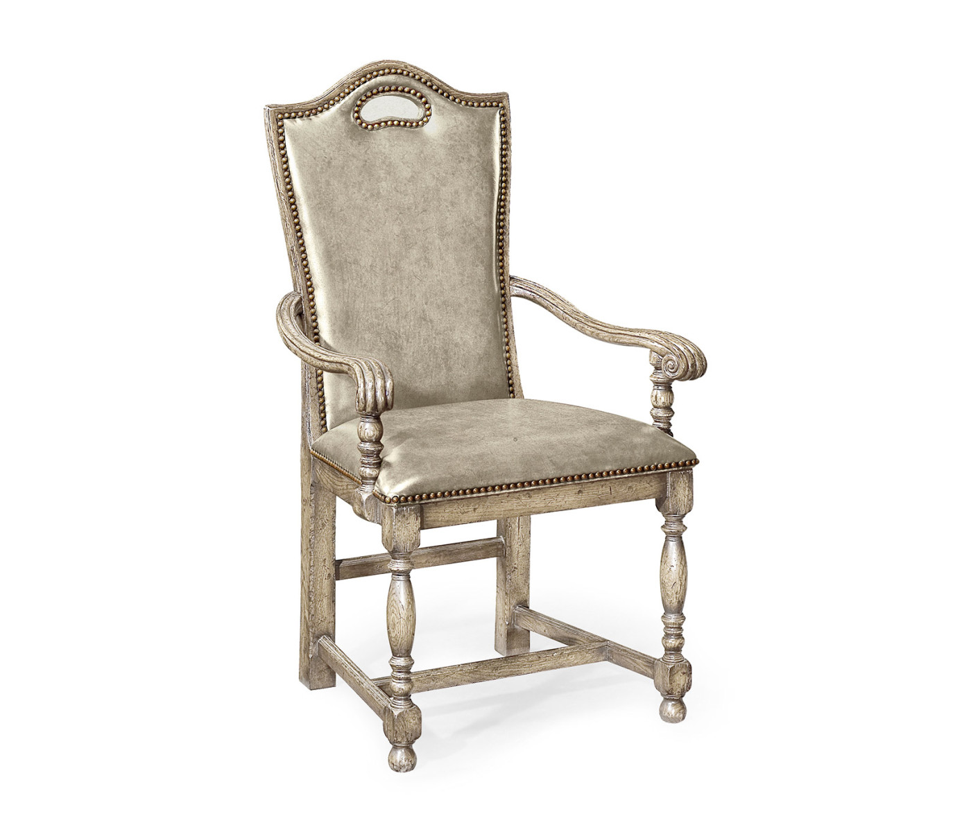 Traditional High Back Arm Chair