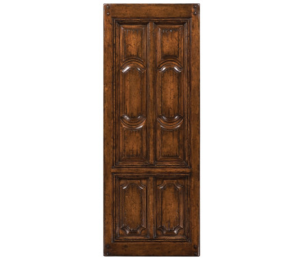 A pair of walnut wall hangings