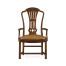 Mahogany Pierced Splat Back Arm Chair