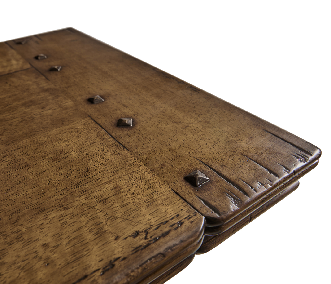 Large Figured Walnut Narrow Refectory Console