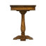 Walnut box on stand heavy distress