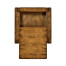 Walnut box on stand heavy distress