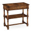 Rectangular oyster parquet side table