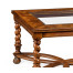 Oyster Coffee Table with a plain glass top