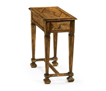 Narrow Walnut Side Table
