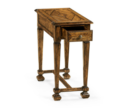 Narrow Walnut Side Table