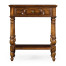 Country style walnut side table