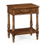 Country style walnut side table