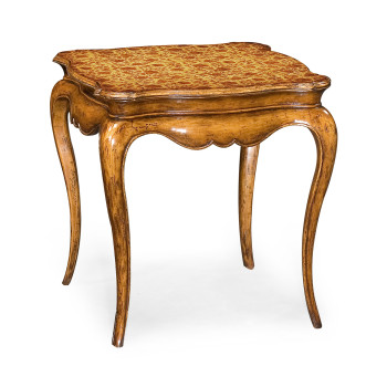 Painted Flower Side Table