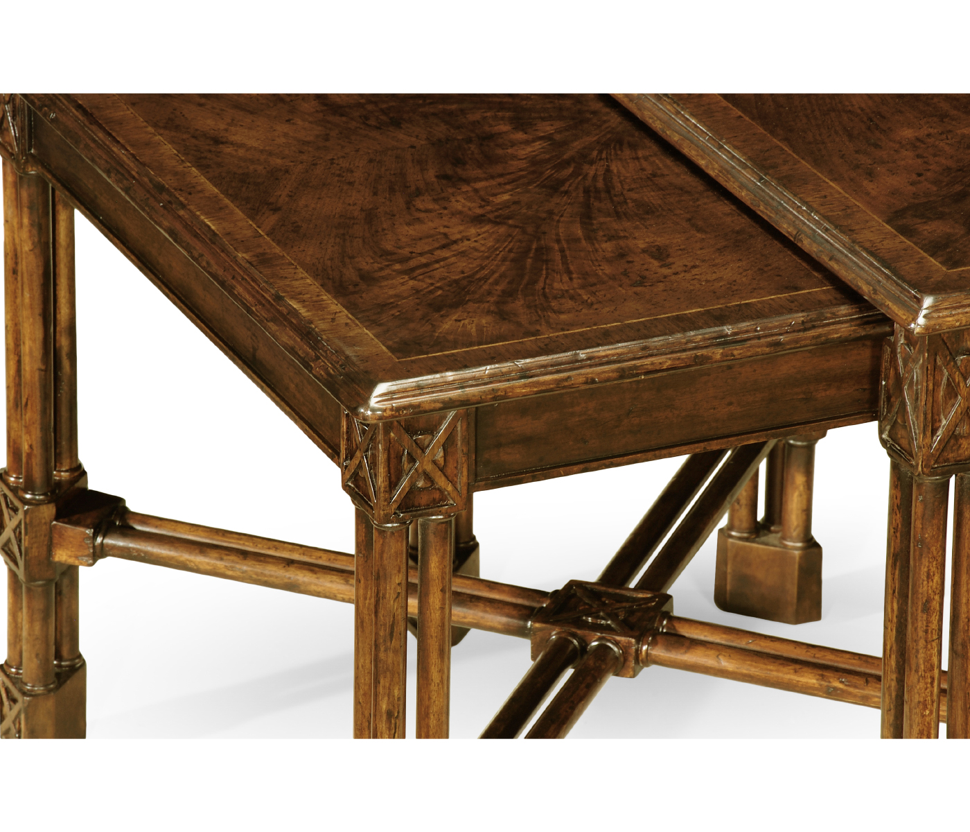 Chippendale gothic nesting tables