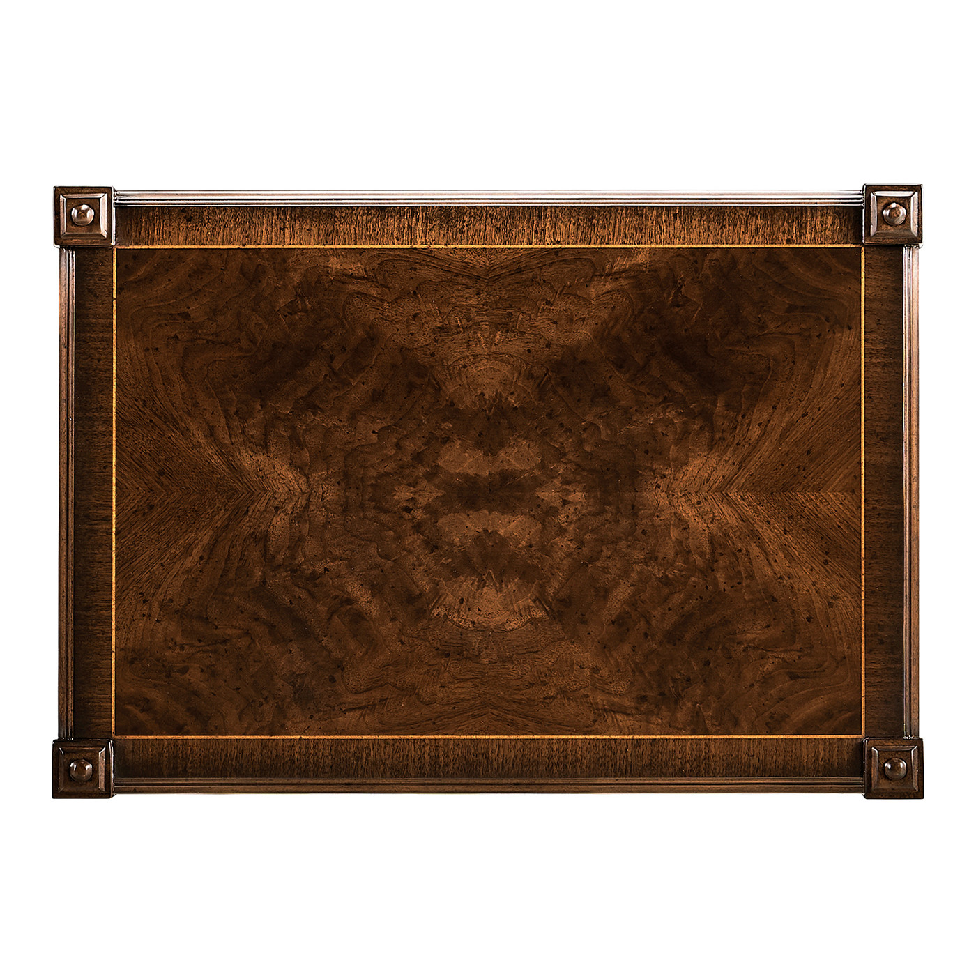 Crotch walnut side table