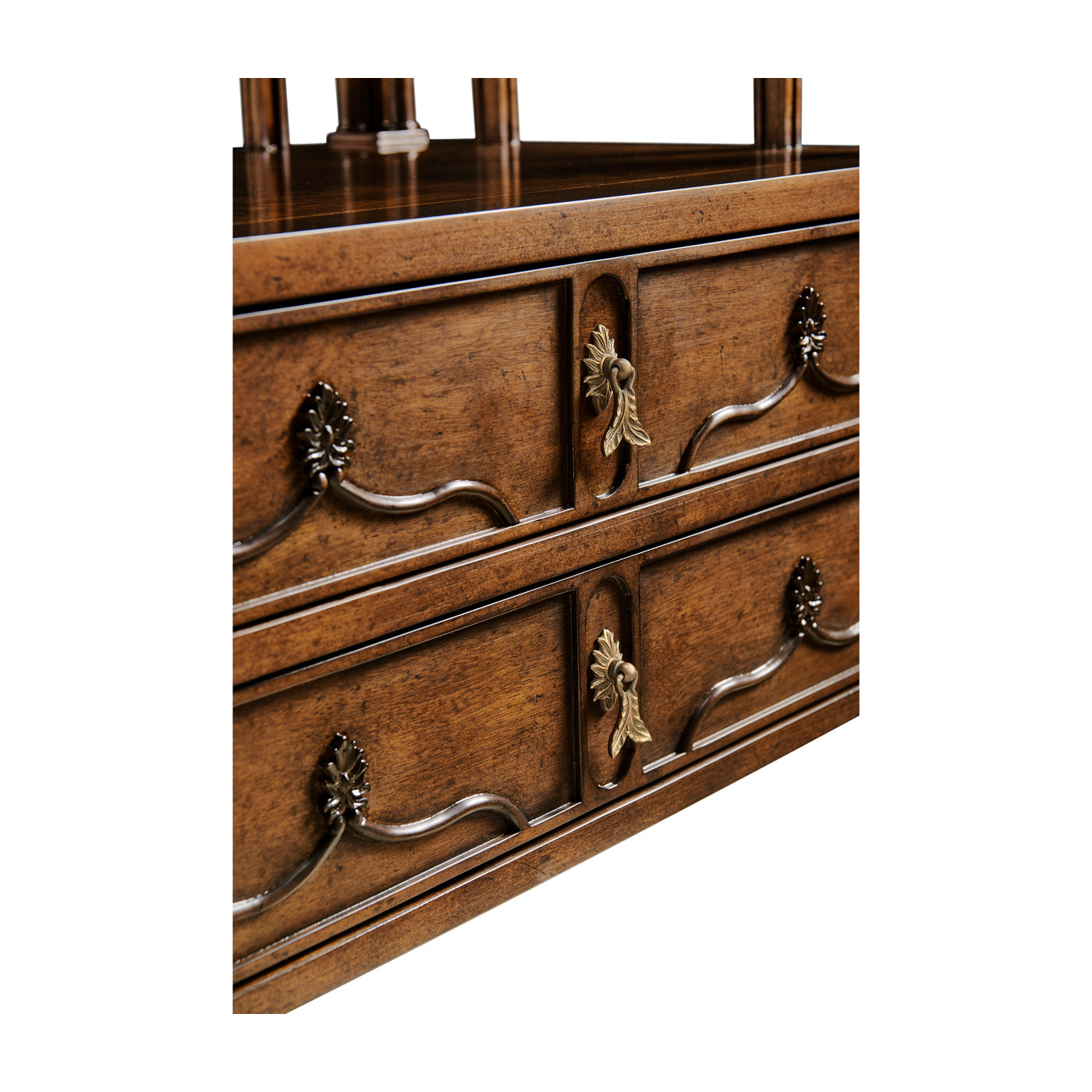 Crotch walnut side table