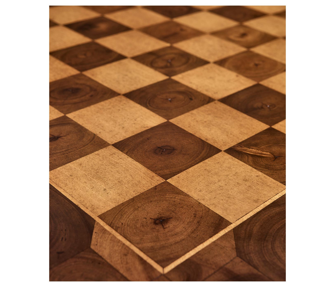 Oyster Veneer Games Table